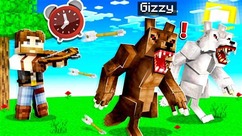 24 Hours Hunter Vs Werewolf Challenge In Minecraft Youtube