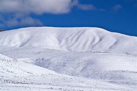 Snow Covered Hills Stock Photography Image 18570502