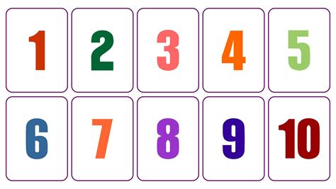 Printable Number Flash Cards Printable Numbers Flashcards How To