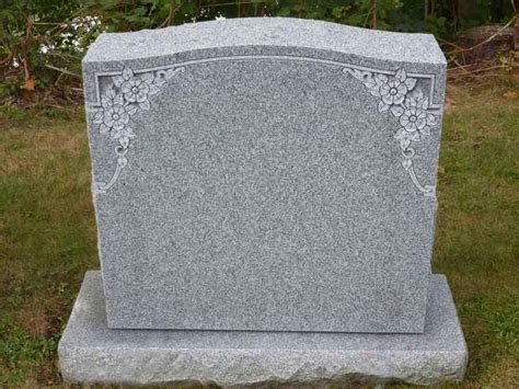 Flower And Ivy Granite Headstone Designs Purchase Your Headstone Today