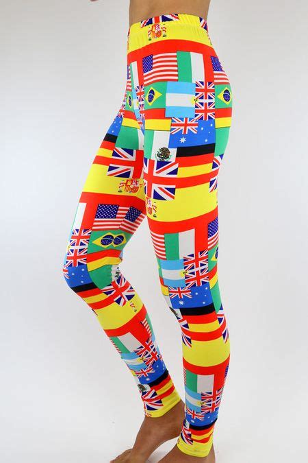 Awesome Flag Print Leggings Flags Of The World Flag Prints Red Flag Best Leggings Printed