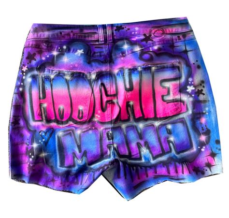 freaknik hot pink and purple hoochie mama booty shorts etsy