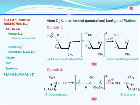 Ppt Reaksi Substitusi Nukleofilik S N Powerpoint Presentation
