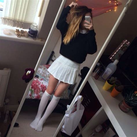 Tennis Skirt Over The Knee Socks Omg Fashion Cute Outfits With Jeans Girl Outfits