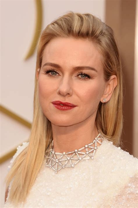 Naomi Watts At 2014 Oscars Dark Lipstick Makeup Trend At The Oscars