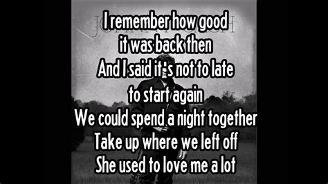 Johnny Cash She Used To Love Me A Lot Lyric Video Youtube