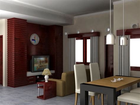 gambar ruangan  rumah sederhana warna cat  desain