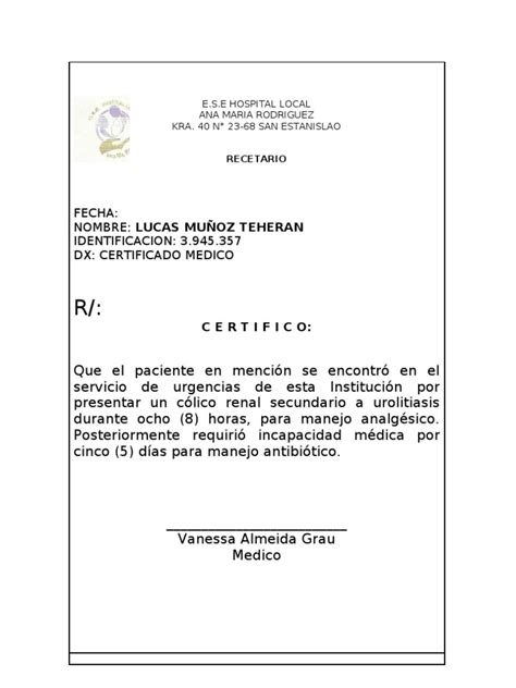 Certificados Medicos Robinson