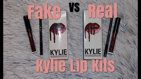 Fake VS Real Kylie Lip Kit Comparison Love Bite YouTube