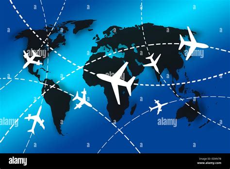 Las Rutas De Los Aviones En Todo El Mundo Por Concepto De Viajes