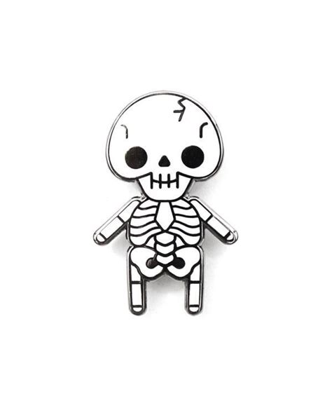 Skeleton Baby Pin These Are Things Strange Ways Halloween Pins Cute Halloween Game Concept
