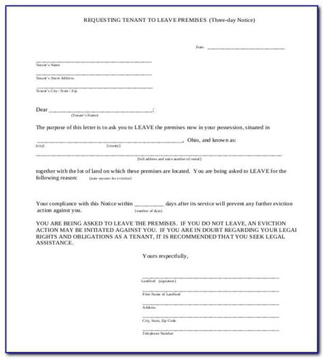 Texas Day Eviction Notice Form