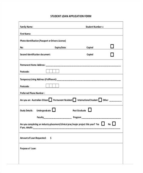 Free 42 Sample Student Application Forms In Pdf Ms Word Excel