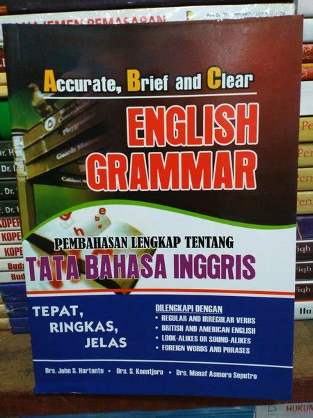 Jual Buku Abc English Grammar Pembahasan Lengkap Tentang Tata Bahasa