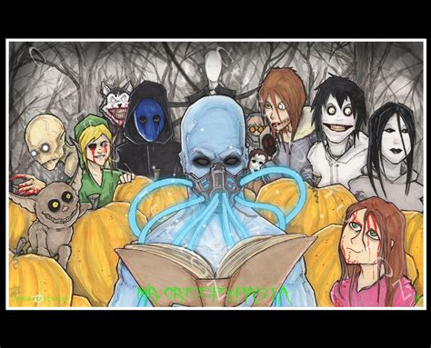 Mr Creepypasta And Friends Poster Print Etsy