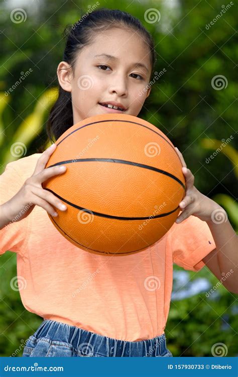Sporty Filipina Female Basketball Player And Happiness Stock Image Image Of Athletes