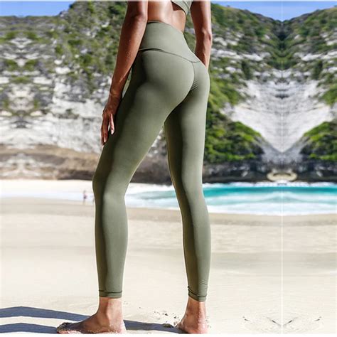 buy women s high waist yoga leggings compression tummy control workout running