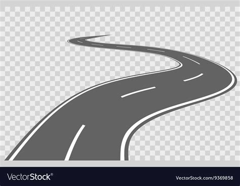 Abstract Winding Road Royalty Free Vector Image
