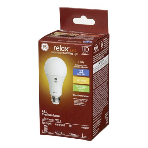Ge Lighting Ge Relax Hd Soft White 30 70 100w 3 Way Replacement Led