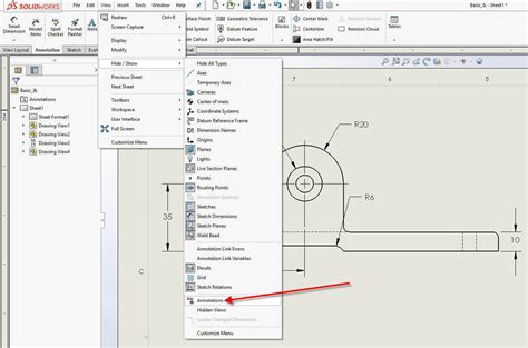 How To Hide SOLIDWORKS Drawing Dimensions And Make Them Reappear