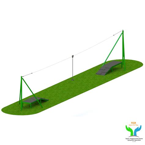 2 Way Steel Runway Zip Line 30m Rejb Sports Services