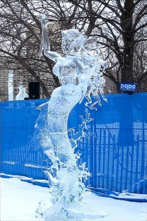 Ice Mermaid 46 Ice Sculptures That Thrill Not Chill