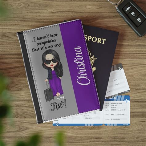 Personalized Passport Holder Passport Cover Custom Womens Passport