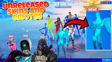 Joining Fortnite Lobbies With Unreleased Skins And Emotes Youtube