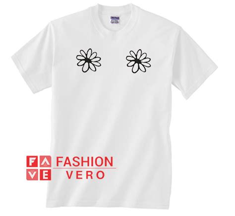 Daisy Flower Boobs Unisex Adult T Shirt