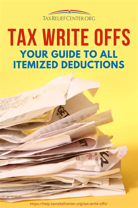 Tax Write Offs Your Guide To All Itemized Deductions Business Tax