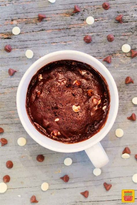 double chocolate brownie mug recipe sunday supper movement