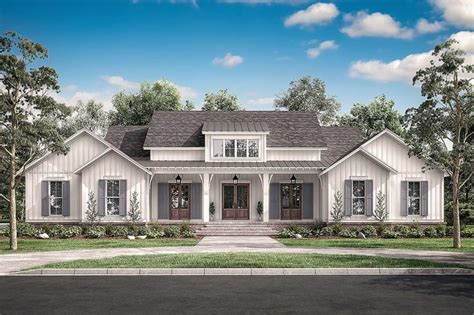 Farmhouse Style House Plan 51996 With 4 Bed 4 Bath 2 Car Garage In