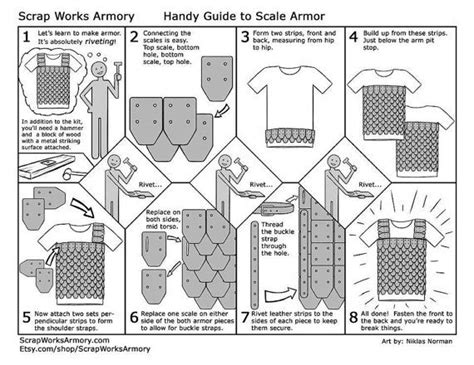 Scale Armor Construction Guide By Scrapworksarmory On Etsy Arms And