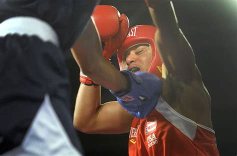 Queen Underwood Advances In Us Olympic Team Trials Womens Boxing A
