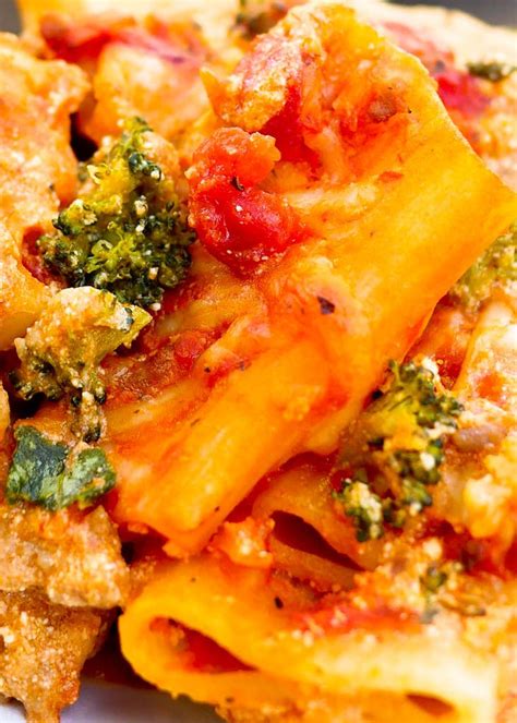 Baked Ziti With Sausage Broccoli And Spinach Baked Ziti