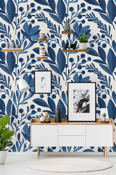 √ Blue Chinoiserie Peel And Stick Wallpaper Wallpaper Hd