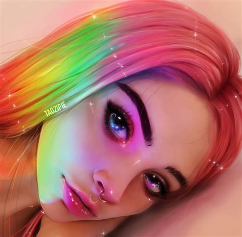 Artstation Rainbow Olivia Derivas Desenhos Coloridos Tumblr