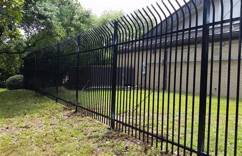 8 Foot High Security Curved Wrought Iron Fence Panel Buy Curved
