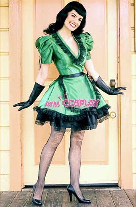Lockable Satin Sissy Maid Dress Uniform Tailor Made G1555 In Womens