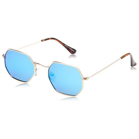 Buy Tfl Octagon Shaped Womens Blue Polarized Sunglasses Online In Uae Sharaf Dg