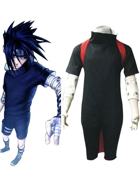 Free Shipping Uchiha Sasuke Fashion Naruto Halloween Cosplay Costume In