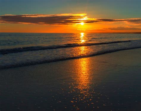 Free Images Sea Sunset Horizon Reflection Calm Ocean Sunrise
