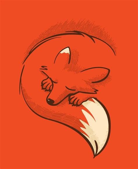 Sleeping Fox Drawing At Explore Collection Of