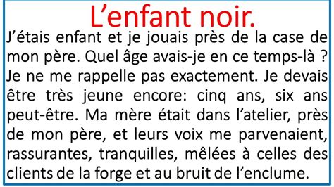 Texte En Francais Pour Apprendre A Lire Exemple De Texte The Best