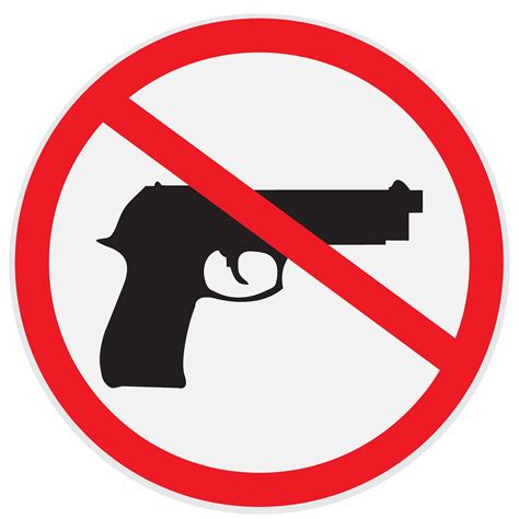No Guns Allowed Sign ~ Graphic Objects ~ Creative Market