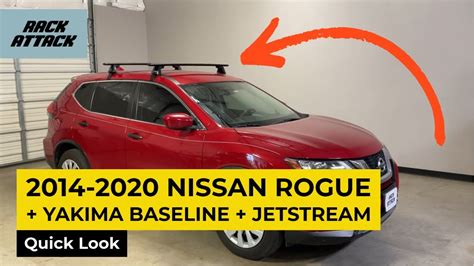 2014 2020 Nissan Rogue With Yakima Baseline Jetstream Roof Rack