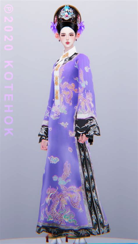 Japanese Outfits Japanese Fashion Sims 4 Clothing Art Clothing Qing