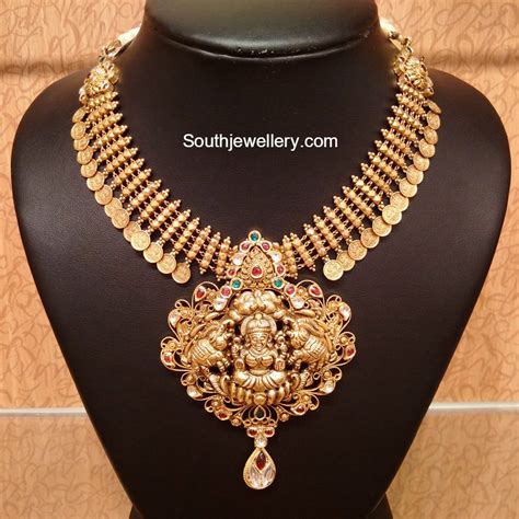 Antique Lakshmi Kasu Necklace Indian Jewellery Designs