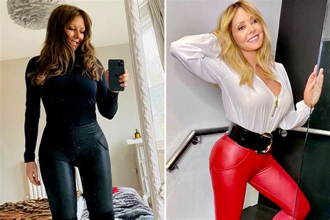 Carol Vorderman 60 Looks Incredible In Skintight Leather Trousers As She Poses For Sexy Mirror