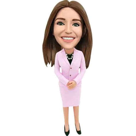 Personalized Office Lady Bobblehead Bbobbler